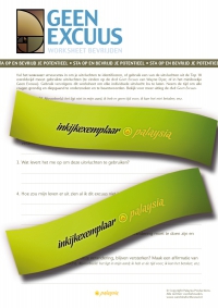 Geen Excuus worksheets PDF