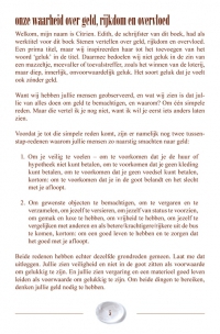 Stenen vertellen over Geld & Geluk