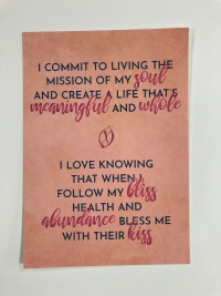 My Soul Mission Chart